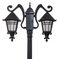 چراغ حیاطی پلاستیکی دوشاخه کارتین( پلی کربنات اصلی 3 سال ضمانت )