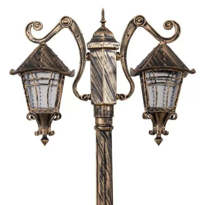 چراغ حیاطی پلاستیکی دوشاخه کارتین( پلی کربنات اصلی 3 سال ضمانت )