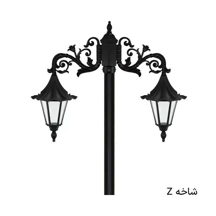 چراغ باغی دوشاخه رومی چتری