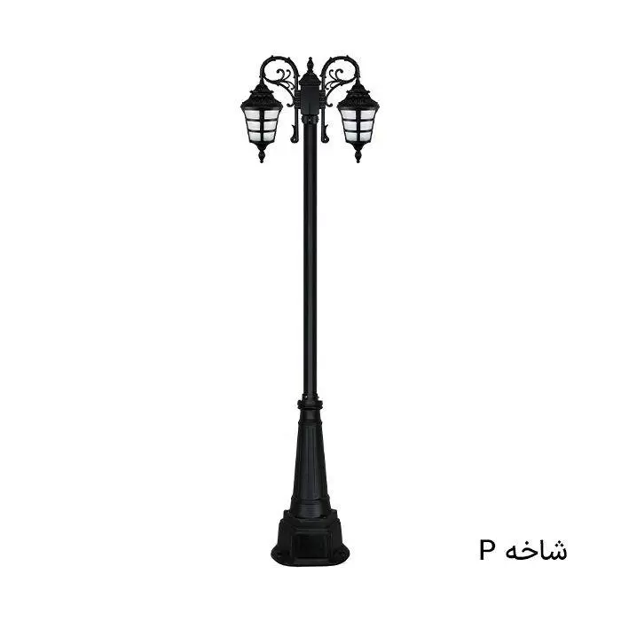 چراغ ایستاده باغی ضدآب دوشاخه آیسودا