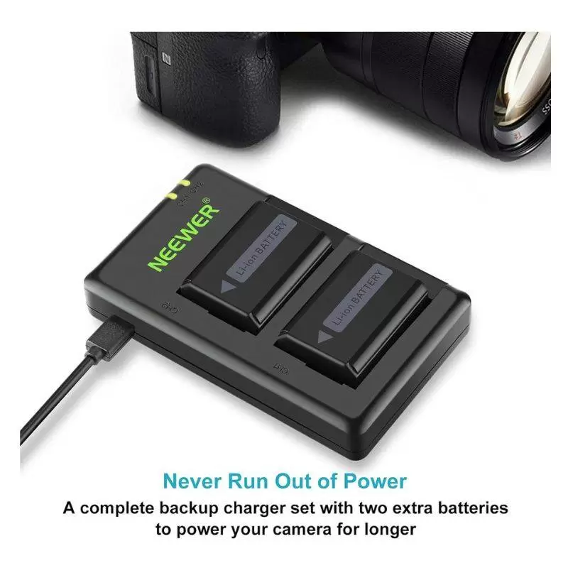 شارژر و باتری دوربین Neewer NP-FW50 Batttery Charger For Sony