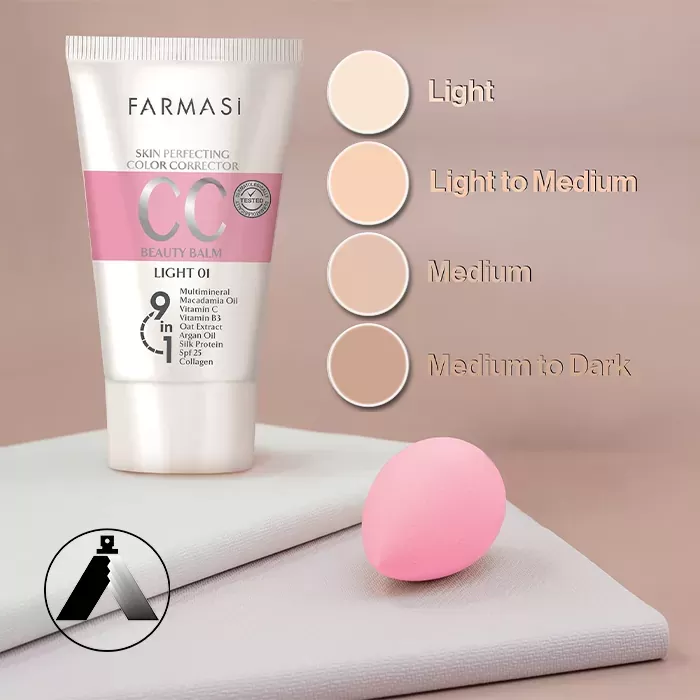کرم پودر CC فارماسی شماره 01 حجم 50 میلی لیتر