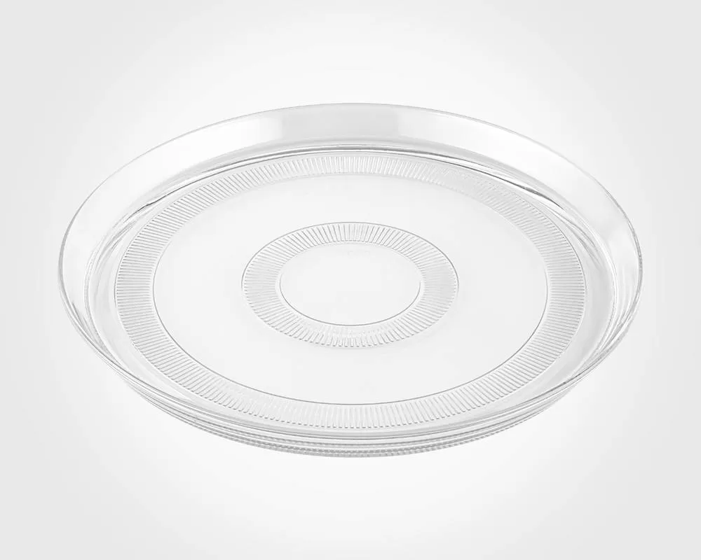 دیس گرد شیشه ای 33 سانتی لیمون کد2436